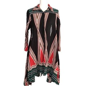 Step In Style Eclectic 100% cotton India Print Dress with Pockets Size Medium